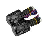 AMISENK Capuchon lumineux multicolore pour guidon de moto, scooter, moto, résistant aux intempéries, en aluminium