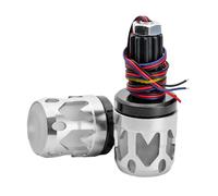 AMISENK Capuchon lumineux multicolore pour guidon de moto, scooter, moto, résistant aux intempéries, en aluminium