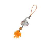 AMISENK Carillon portable à quatre feuilles en acrylique robuste à suspendre pour téléphone portable - Amulette porte-bonheur, usage quotidien et décontracté