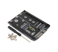 AMISENK Carte adaptateur SATA3 6 Gbps pour boîtier de 2,5" MSATA Installation facile Transfert rapide Compatible ordinateur portable/ordinateur de bureau