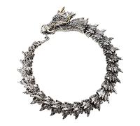 AMISENK Chaîne à maillons pour homme - Dragon cool - Bijoux cadeaux lourds - Chaîne à maillons gourmette pour homme