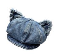 AMISENK Chapeau souple à huit angles avec bordure souple moulée pour femmes, enfants, lumière du soleil, ajout flexible à huit angles, noir foncé, taille unique