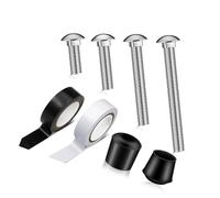 AMISENK Color Guard Ensemble de poids d'entraînement avec capuchons de protection et installation facile pour mâts de drapeau en caoutchouc