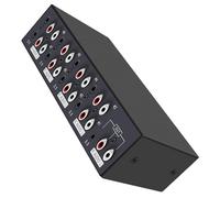 AMISENK Commutateur audiophiles en métal pour RCA et entrées 3,5 mm Design Studio Sound Équipement professionnel Commutateur audiophiles portable