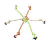 AMISENK Corde à tirer pour chien - Favorise le collage et réduit l'ennui - Activité de mastication sûre - Corde en coton à 6 têtes - Jouet de divertissement pour chien