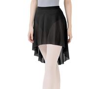 AMISENK Costume de danse de ballet élégant pour femme - Jupe enveloppante respirante - Couleur unie - Pour entraînement - Couleur unie - Respirant - Élégant ballet