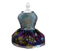 AMISENK Costume d'Halloween pour chat - Robe pour chien - Jupe en tulle pailletée - Accessoire de mode pour animaux de compagnie