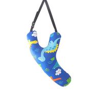 AMISENK Coussin de voyage doux pour les voyageurs, adapté aux enfants, ceinture de sécurité réglable, protection pour enfant