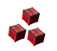 AMISENK Cube actif en carbone pour aquarium Rouge Composant renouvelable pour l'eau et l'absorption des impuretés Circulation automatique de l'eau