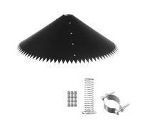 AMISENK Déflecteur pour écureuils pour mangeoire à oiseaux, construction stable, poteaux de construction, fixation à ressort, protection contre les écureuils, déflecteur pour jardin extérieur