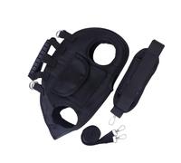 AMISENK Élégant sac de transport à bandoulière pour chien en tissu ventilé avec structure d'extrémité sécurisée, planification facile et soignée, expéditions sauvages modifiables