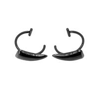 AMISENK Élégante manchette à lèvres en acier inoxydable à clipser sans anneaux de piercing pour festival de musique et fête Unisexe, taille unique, Comme décrit, Comme décrit.