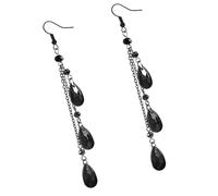 AMISENK Ensemble collier et boucles d'oreilles en alliage de sang pour femme - Accessoires de fête - Boucles d'oreilles en cristal, taille unique, Comme décrit, Comme décrit.