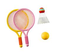AMISENK Ensemble De Badminton pour 2 Joueurs Facile À Assembler Raquettes Balle Tennis Parfaites Les Activités Voyage Matériel ABS Équipement Badminton