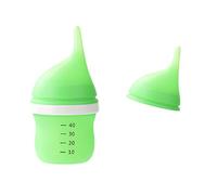 AMISENK Ensemble de biberons d'allaitement en silicone de qualité alimentaire pour nouveau-nés chats avec poignée ergonomique et design multi-usage, distributeur de lait anti-étranglement