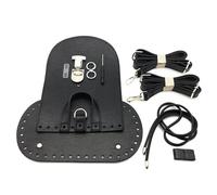 AMISENK Ensemble de sacs à dos en cuir synthétique pour tricot, crochet, couture, accessoires faits à la main pour femme, sac à dos en cuir synthétique, ensemble de tricot fait à la main, Noir , One