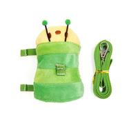 AMISENK Ensemble harnais et laisse pour furets, vêtements de marche pour bébés, lapins, petits animaux domestiques, gilets avec clochettes de sécurité et laisse