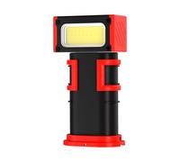 AMISENK Feux d'avertissement à angles réglables avec crochet de queue et base double source de lumière, lampe de poche LED, étanche pour l'extérieur