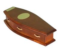 AMISENK Figurine miniature en bois modèle cercueil échelle 1/12 maison de poupée décor projet d'artisanat accessoires décoratifs cercueil miniature artisanat