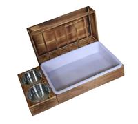 AMISENK Gamelle en métal pour lapins, herbe, structure anti-basculement, économie d'espace pour petits animaux de compagnie, support anti-basculement pour cochons d'Inde, foin avec cadre en métal