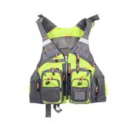 AMISENK Gilet de pêche à la mouche multifonction - Accessoires - Engrenages de truite - Réglable - Multi Pokcet - Gilet pour homme - Gilet de voyage d'aventure