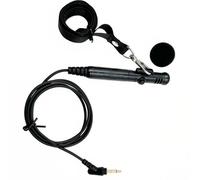 AMISENK Guide de voyage Microphone de cou portable avec prise 3,5 mm et bouton d'alimentation Câble de 1 m pour amplificateurs Microphone filaire de conférence