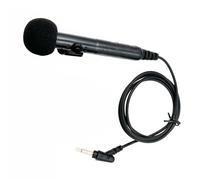 AMISENK Guide de voyage Microphone de cou portable avec prise 3,5 mm et bouton d'alimentation Câble de 1 m pour amplificateurs Microphone filaire de conférence