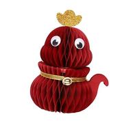 AMISENK Honeys Comb Centre de table en papier Serpent Centre de table Lunaires Nouvel An Table pour l'année des décors serpents Papier nid d'abeille