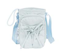 AMISENK HydroBags Porte-bouteille d'eau avec sangle et nœud papillon Sac bandoulière avec poches pour téléphone Porte-bouteille d'eau original avec sangle, bleu, One Size