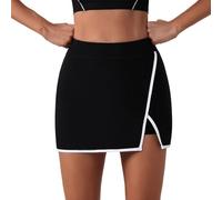 AMISENK Jupe-short élastique en élasthanne à séchage rapide pour femme, short d'entraînement pour fitness, danse, design respirant, jupe de gym légère