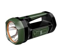 AMISENK Lampe de poche solaire à manivelle USB à trois modes avec éclairage latéral, batterie numérique indiquant l'étanchéité pour les situations d'urgence, lampe de poche solaire/manivelle