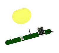 AMISENK Lampe solaire résistante aux intempéries avec LED à changement de couleur - Éclairage de nuit automatique pour paysage extérieur et parterres de fleurs - Pot de jardin solaire avec lumière LED