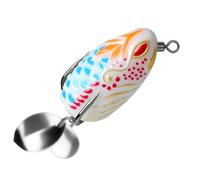 AMISENK Leurres de pêche à double hélice pour les jambes, les grenouilles, appâts durs à crochet unique, 5,7 g/3,5 cm, appâts artificiels pour la pêche