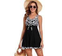 AMISENK Lot de 2 maillots de bain tendance pour femme avec jupe et short pour fête de piscine