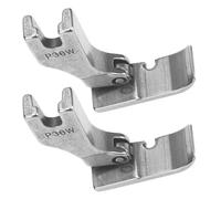 AMISENK Lot de 2 pieds presseurs plats en alliage d'acier pour couture gauche ou droite Accessoires de machine à coudre industrielle Pied presseur en alliage d'acier