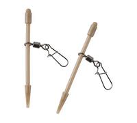 AMISENK Lot de 2 systèmes de chargement à clip pour installation rapide - Système anti-enchevêtrement - Outil de pêche - Pivotant - Connecteurs de pêche en PVC