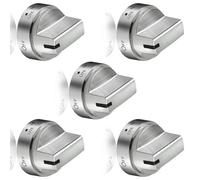 AMISENK Lot de 5 boutons de rechange WB03X24818 pour cuisinière JGBS66REK3SS JGBS66REK4SS AP5989029 PS11729081