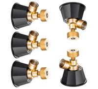 AMISENK Lot de 5 buses de brumisation à tête en laiton efficaces et larges pour des pulvérisations précises dans l'aménagement paysager agricole Buse d'économie d'eau