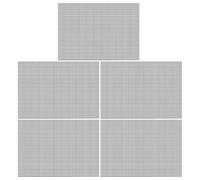 AMISENK Lot de 5 grilles de drainage en maille pour pots de fleurs, bonsaïs, grilles inférieures pour pots de jardin, tapis de trous pour plantes