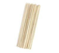 AMISENK Lot de 50 longues brochettes en bois pour barbecue, shish kabob à fondue, couteaux à steak, pinces à cheveux, accessoires de gril à sauce, accessoires de gril à viande, barbecue, griffes, ours
