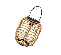 AMISENK Lustre solaire extérieur intérieur paysage lampe décorative table imperméable cour patio décoration osier pendentif lumière