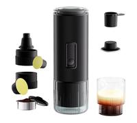 AMISENK Machine à café dense à 20 clubs, technologie de chauffage d'identité USB CREATE rechargeable pour le trempage de la piscine, les routines de voyage, machine à café portable combinée