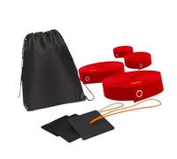 AMISENK Marqueur de terrain de volleyball professionnel pour extérieur - Ligne de délimitation réglementable avec ancres de sable - Sac en filet - Taille officielle - Équipement professionnel de