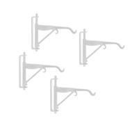 AMISENK Miniature Wall Mount Plant Hooks 4pcs Realistic Metal Hangers for Craft Display Garden Setting Realistic Miniature Hooks for Craft Model Project