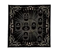 AMISENK Nappe de table de divinations - Tapisserie de lecture - Nappe de tarots - Astrologie - Sorcellerie - Décoration murale - Nappe de tarots de lecture - Nappe spirituelle
