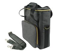 AMISENK Organiseur de disques en vinyle imperméable avec poignée de transport Sac de rangement pour albums avec bandoulière