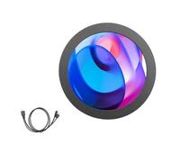 AMISENK Petit écran d'alimentation USB en aluminium 7,1 cm 480 x 480 pour CPU GPU Data Visualisation et spectre auditif Boîtier en métal Écran secondaire USB