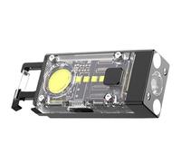 AMISENK Petite lampe de poche solaire porte-clés en alliage d'aluminium texturé pour un transport facile et des performances Petite lampe de poche LED