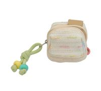 AMISENK Petites pochettes de rangement élégantes et compactes pour étudiants, professionnels et voyageurs, pratique et fonctionnel, pochette de transport quotidienne, Lait blanc, One Size