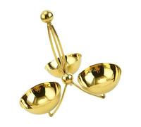 AMISENK Plateau de service portable multi-compartiments avec bols pour condiments et apéritifs lors d'événements Passe au lave-vaisselle